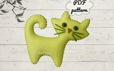 Filcowy kotek DIY: Uszyj uroczą maskotkę krok po kroku!